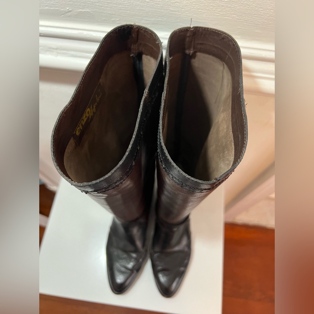 Amazing vintage Enzo angiolini knee high leather riding boots size 6.5M - Picture 4 of 6